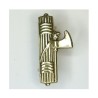 Fregio ottonato fascio littorio da berretto 20x45 mm