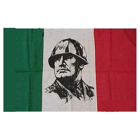 Bandiera Italiana con Mussolini 140x100 cm